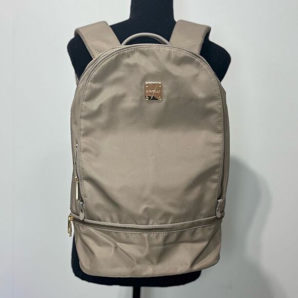 New Kamlui Laptop Medium Backpack Kahki Grey New in Bag - Picture 6 of 9